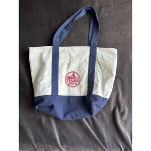 Trader Joe’s Bag Canvas Reusable Heavy Cotton Basic Style Shopping Navy Large